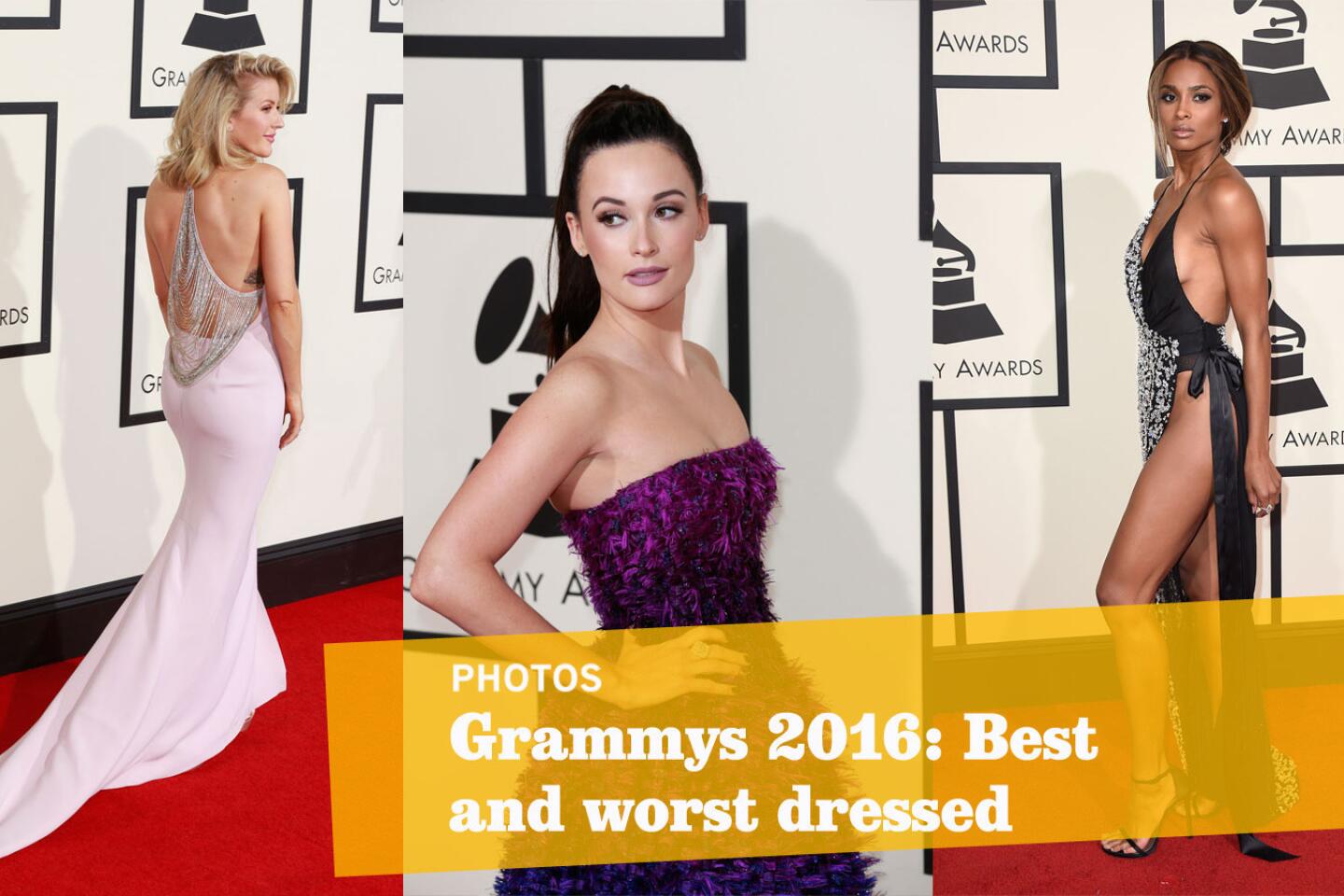 Grammys 2016 Black and white and bare all over on the red carpet